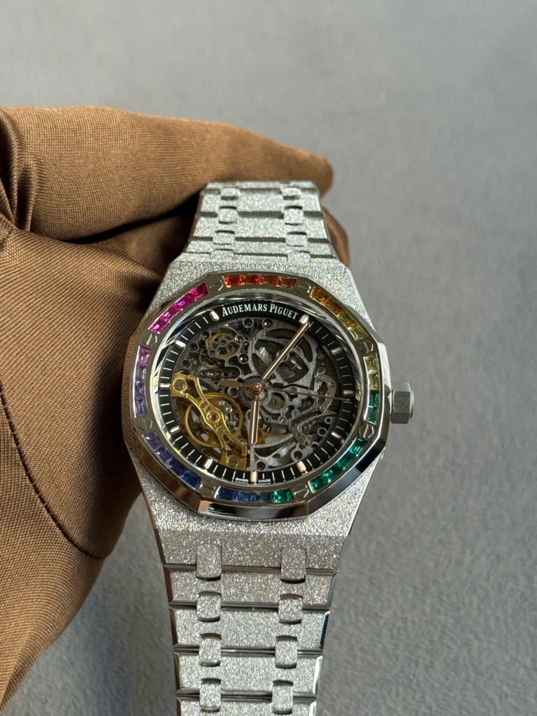 Audemars Piguet Royal Oak Frosted Double Balance Wheel OpenWorked Rainbow