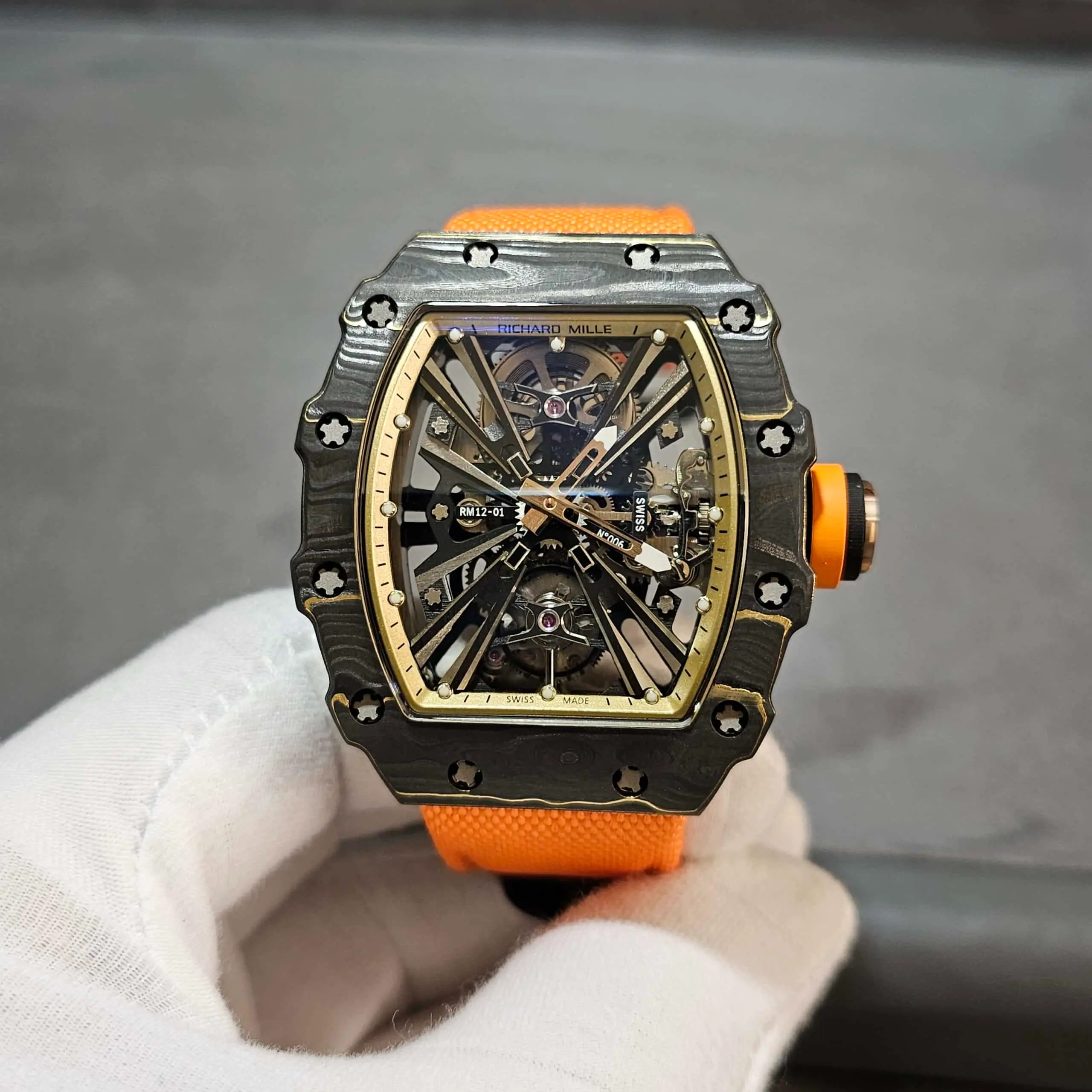Rm12-01 Gold Carbon Tourbillon Limited Edition