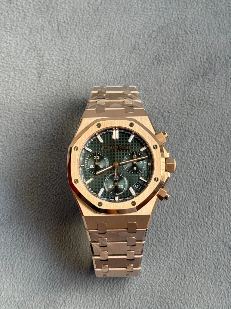 Audemars Piguet Royal Oak Chronograph Green Dial Full Rose Gold