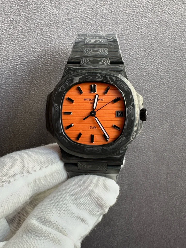 Patek Philippe Nautilus 5711 DIW“All CARBON BLACK”Orange Dial
