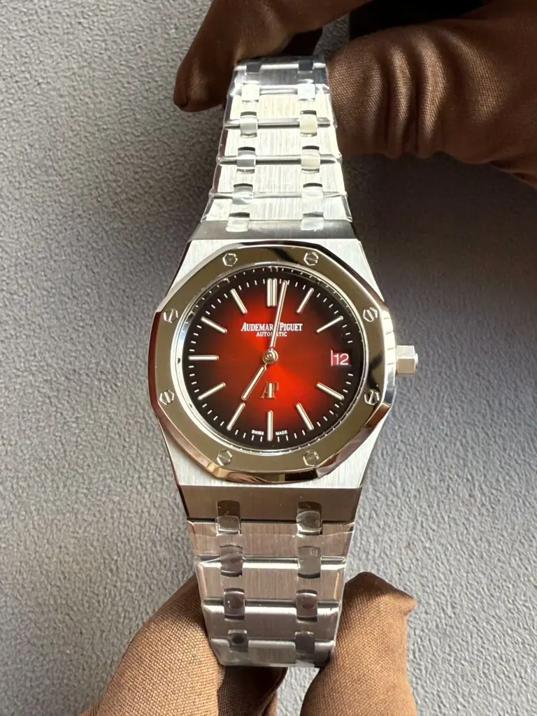 Audemars Piguet Royal Oak Jumbo Extra-Thin Burgundy New 2025 Full Set