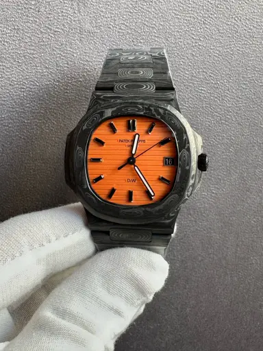 Patek Philippe Nautilus 5711 DIW“All CARBON BLACK”Orange Dial